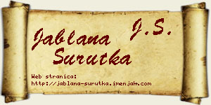 Jablana Surutka vizit kartica